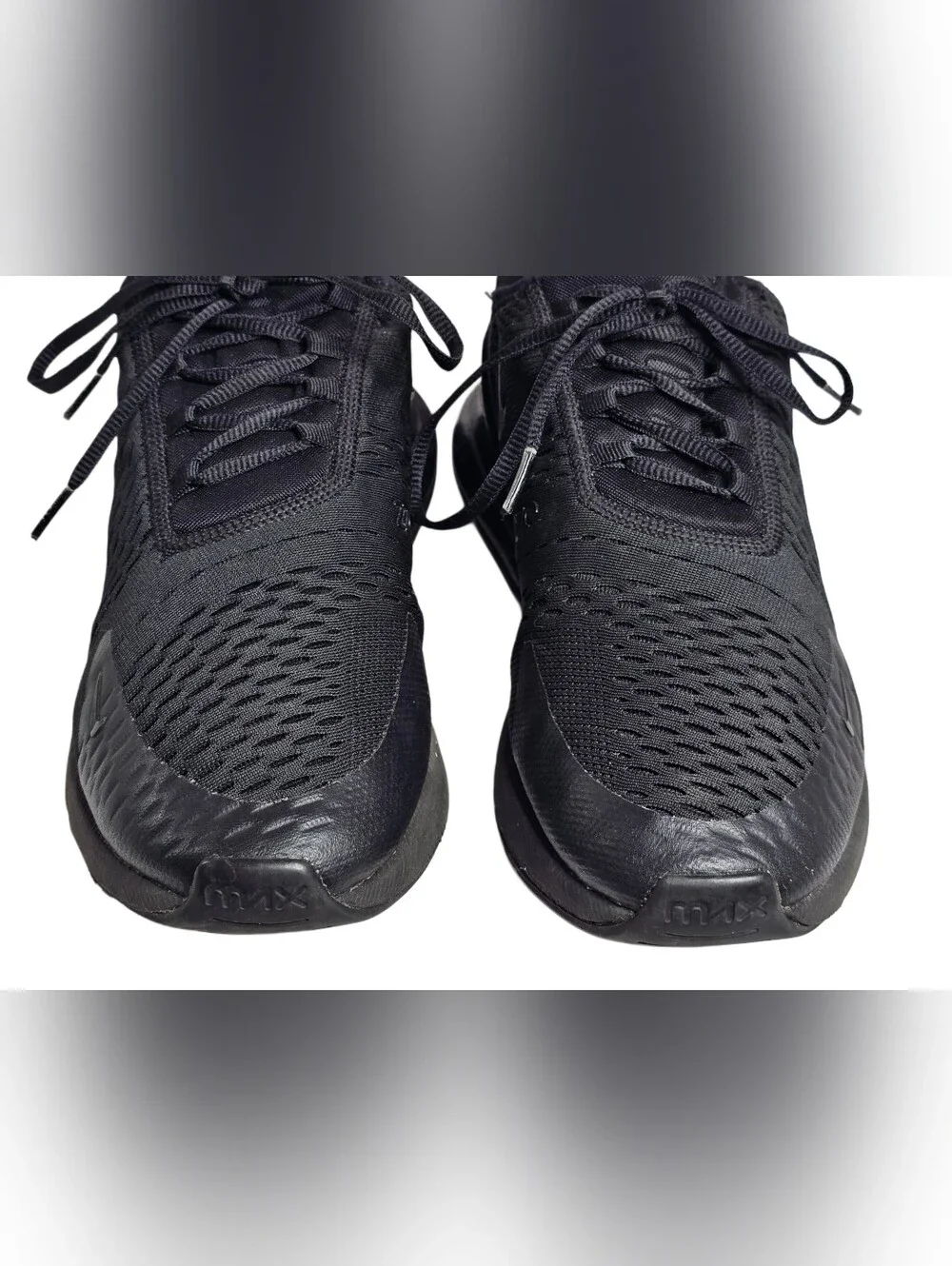 Nike Air Max 270 Triple Black Men 11.5 Running Shoe Sneakers AH8050-005 Athletic